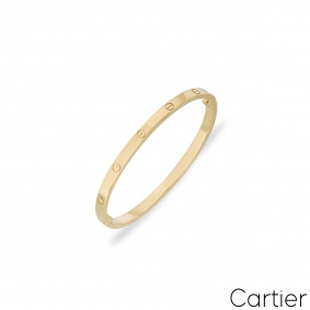 Cartier Yellow Gold Plain SM Love Bracelet Size 15 B6047515 Cartier Yellow Gold Plain SM Love Bracelet Size 15 B6047515
